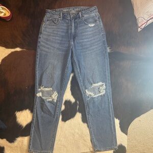 American Eagle “Mom” Jeans Distressed